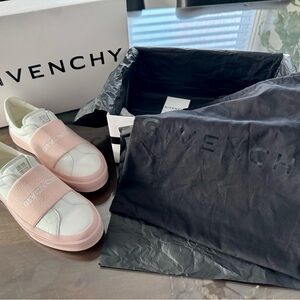 Givenchy White and Light Pink Women's Sneakers
